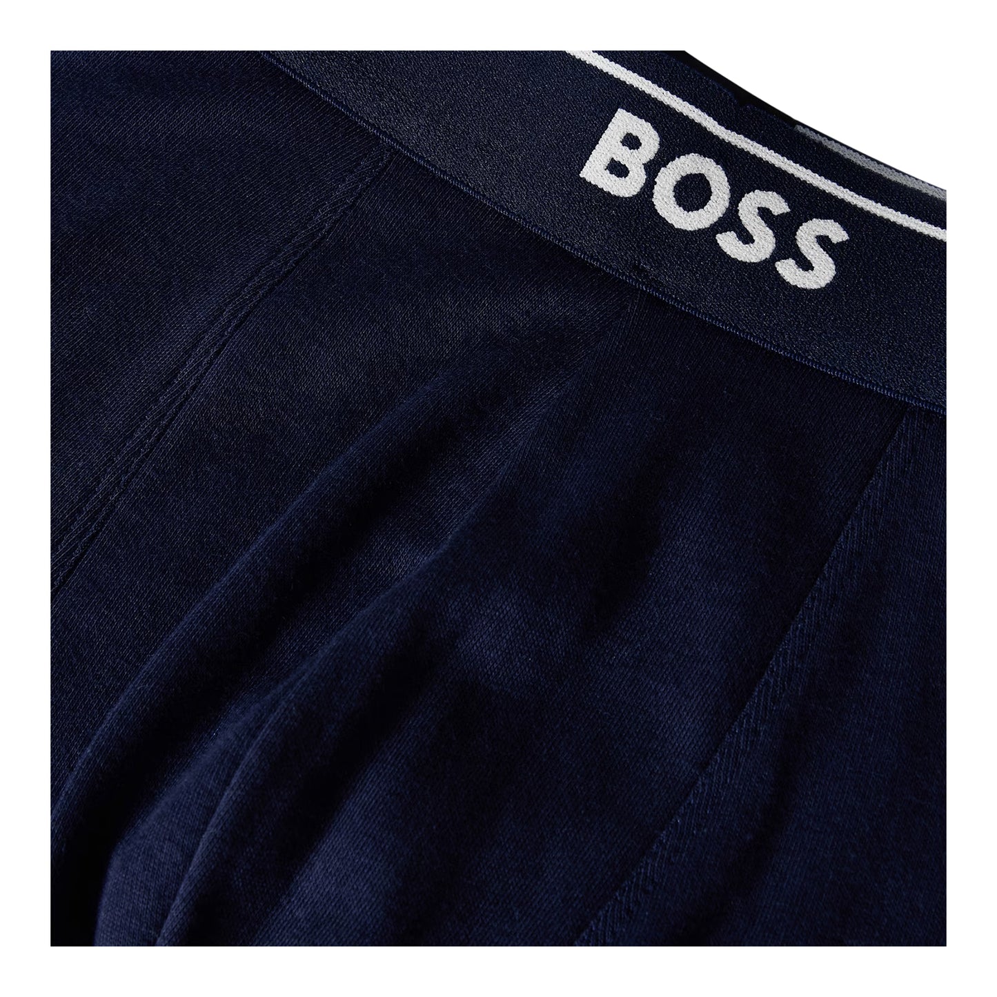 Navy - Side - Boss Mens Boxer Briefs (Pack of 2)