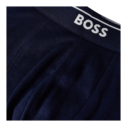 Navy - Side - Boss Mens Boxer Briefs (Pack of 2)