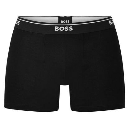 Black-Grey - Back - Boss Mens Boxer Briefs (Pack of 2)