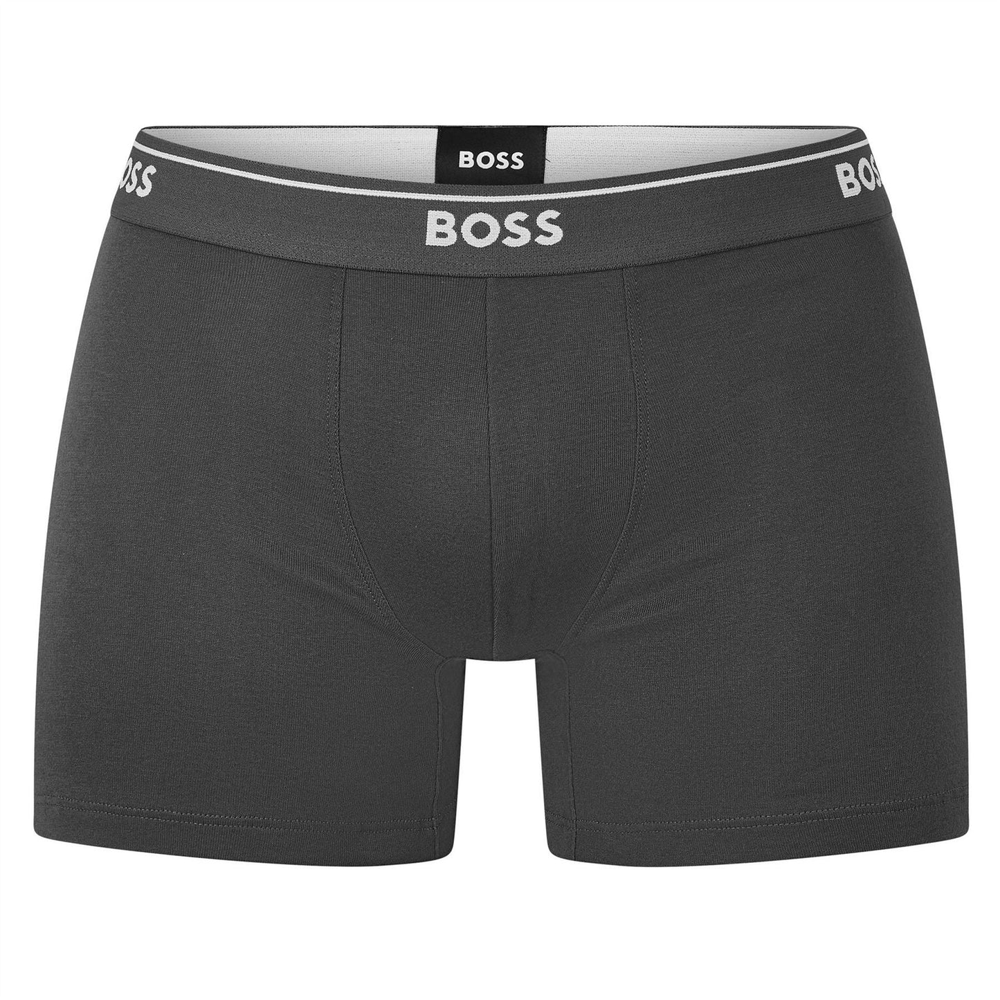 Black-Grey - Side - Boss Mens Boxer Briefs (Pack of 2)