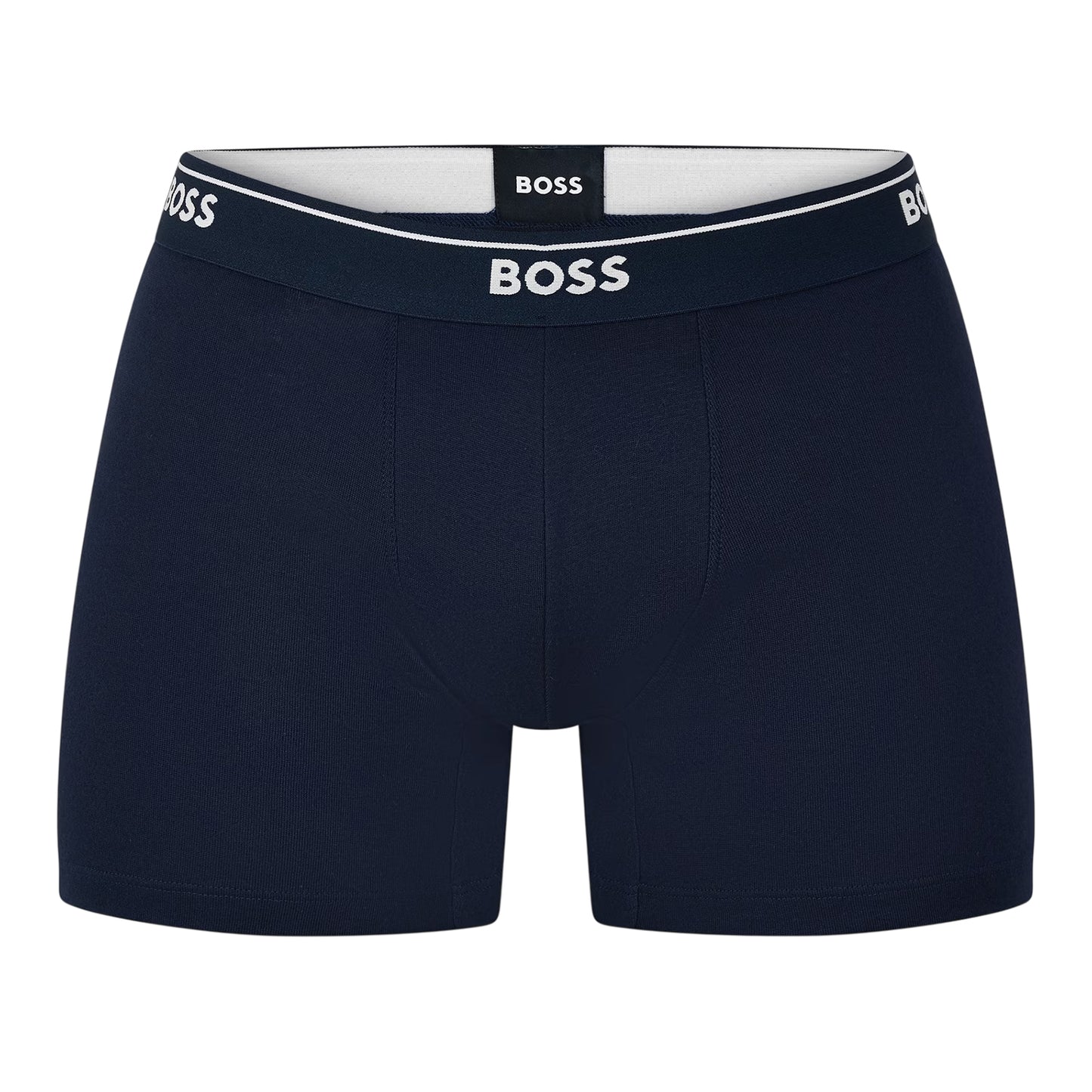 Navy - Front - Boss Mens Boxer Briefs (Pack of 2)