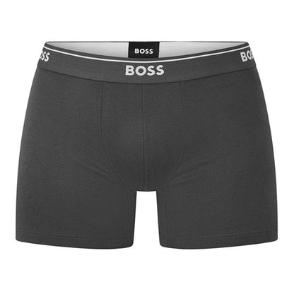 Grey - Front - Boss Mens Boxer Briefs (Pack of 2)