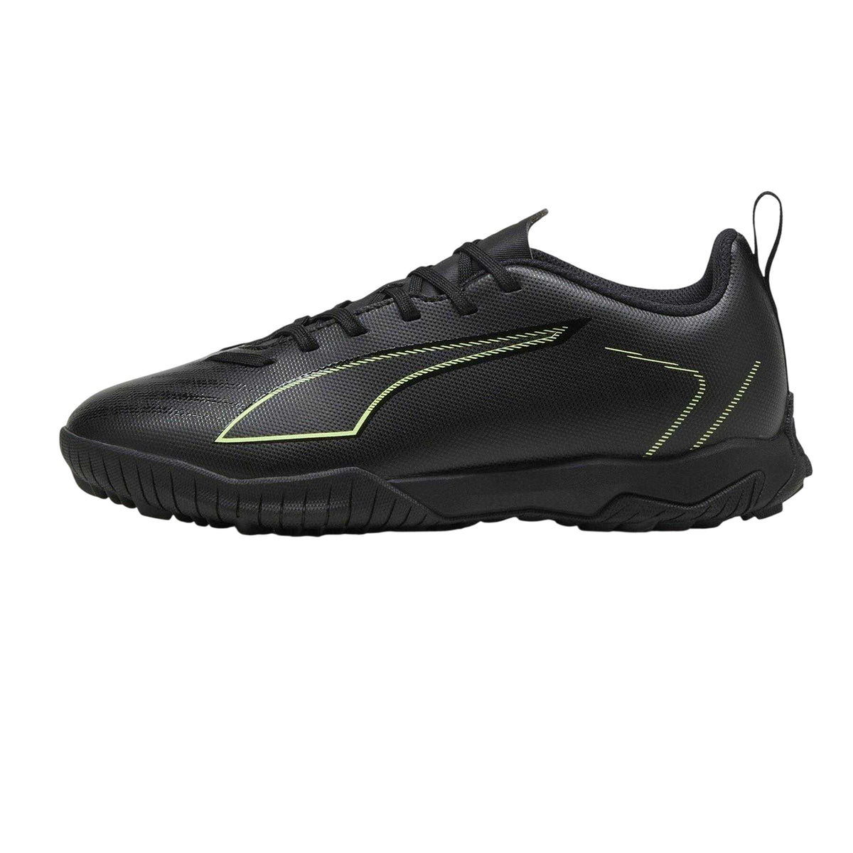 Black-Green - Back - Puma Childrens-Kids Ultra 6 Play Astro Turf Trainers