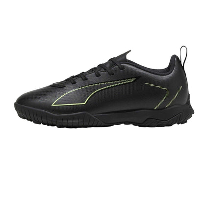 Black-Green - Back - Puma Childrens-Kids Ultra 6 Play Astro Turf Trainers