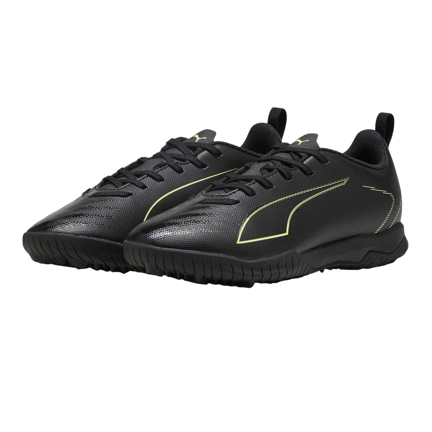 Black-Green - Lifestyle - Puma Childrens-Kids Ultra 6 Play Astro Turf Trainers