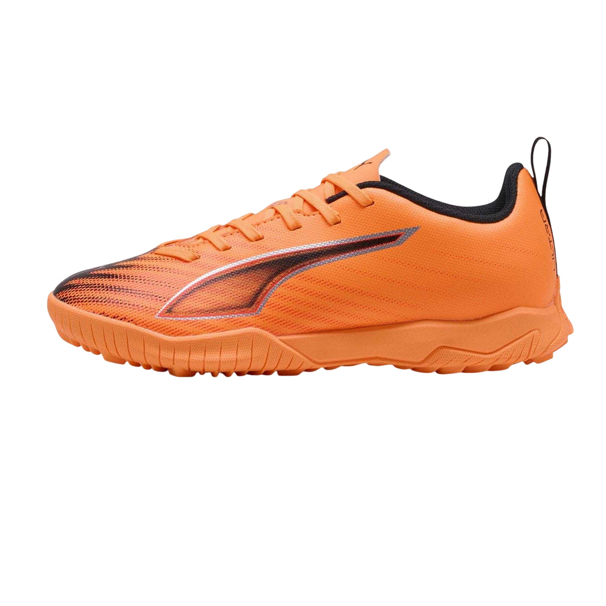 Orange-Black - Back - Puma Childrens-Kids Ultra 6 Play Astro Turf Trainers
