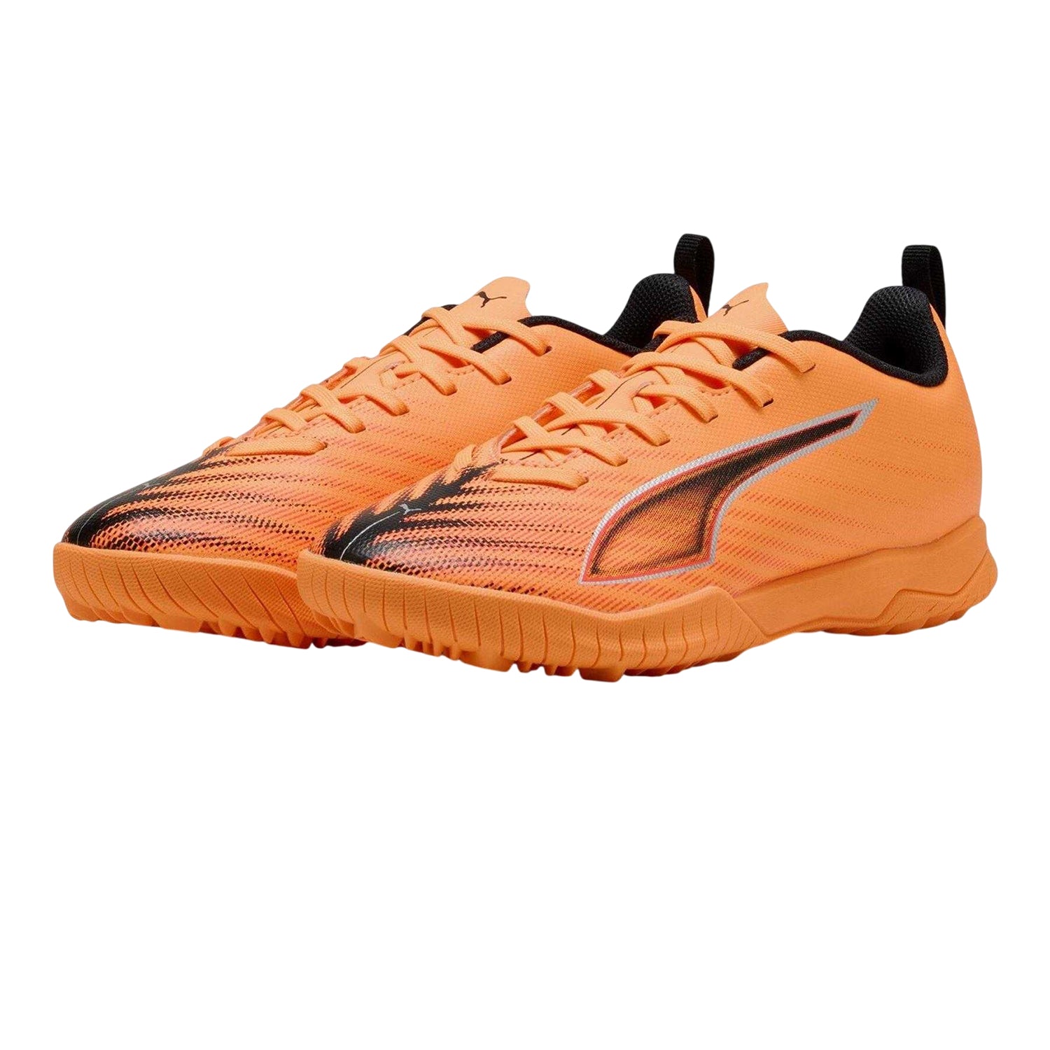 Orange-Black - Lifestyle - Puma Childrens-Kids Ultra 6 Play Astro Turf Trainers