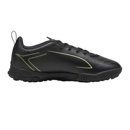 Black-Green - Front - Puma Childrens-Kids Ultra 6 Play Astro Turf Trainers