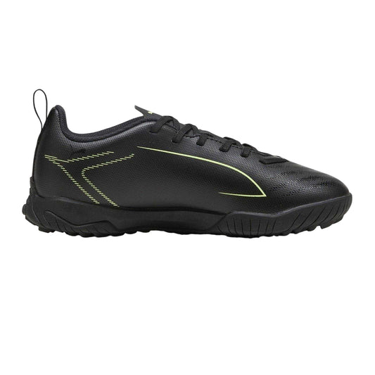 Black-Green - Front - Puma Childrens-Kids Ultra 6 Play Astro Turf Trainers