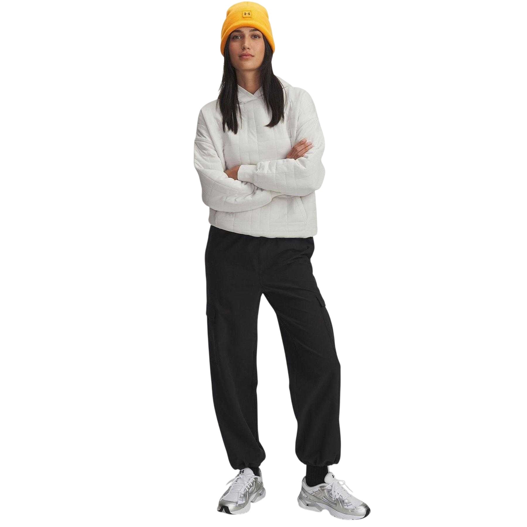 White - Lifestyle - Under Armour Womens-Ladies Unstoppable Fleece Hoodie