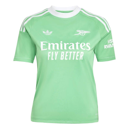 Green-White - Front - Adidas Childrens-Kids Arsenal FC Competition Goalkeeper Jersey