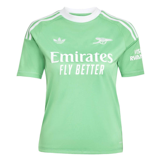 Green-White - Front - Adidas Childrens-Kids Arsenal FC Competition Goalkeeper Jersey