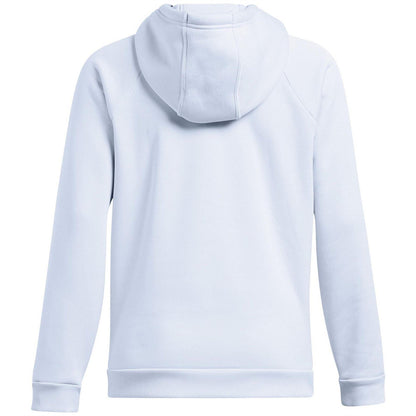 Blue - Back - Under Armour Womens-Ladies Logo Raglan Pullover Hoodie