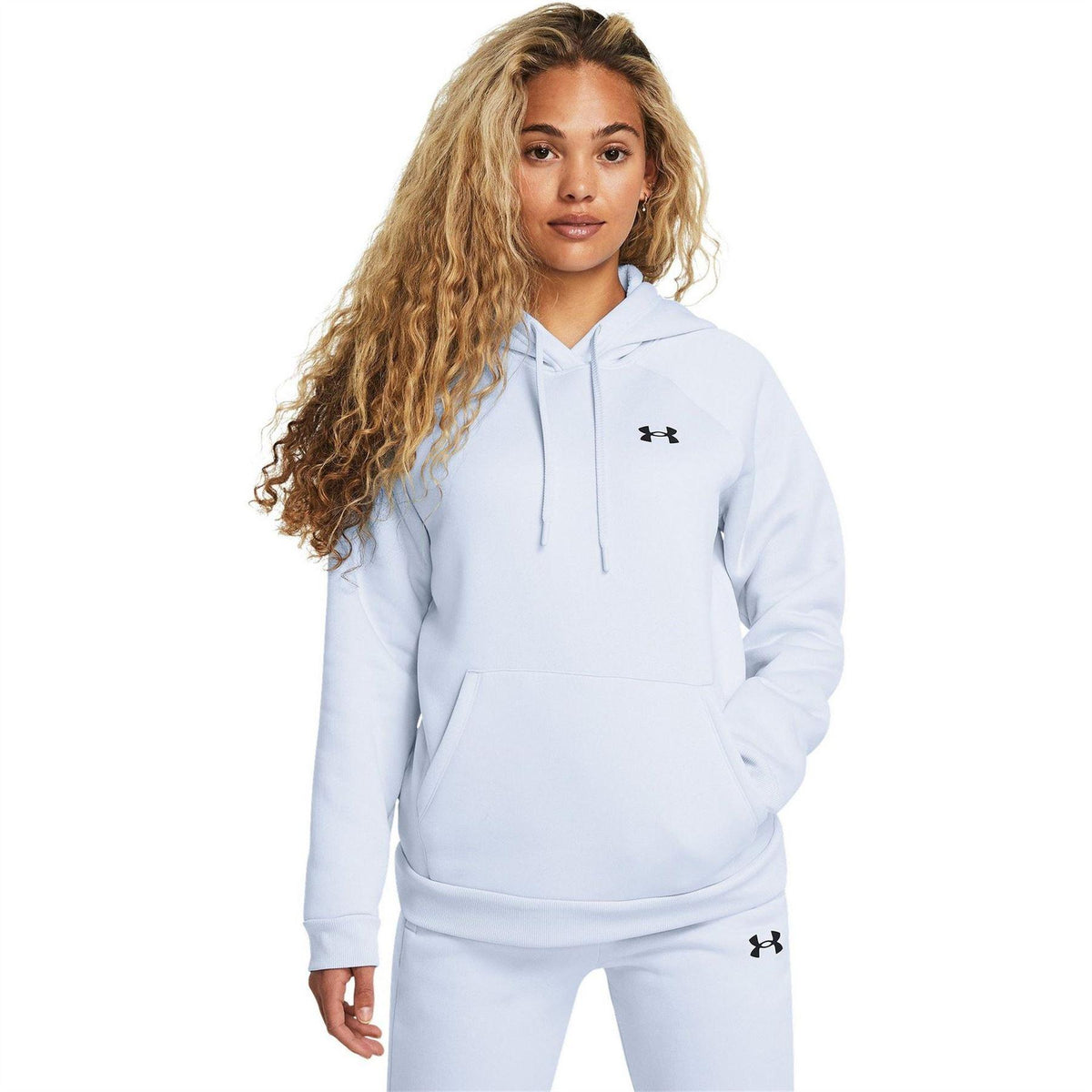 Blue - Lifestyle - Under Armour Womens-Ladies Logo Raglan Pullover Hoodie