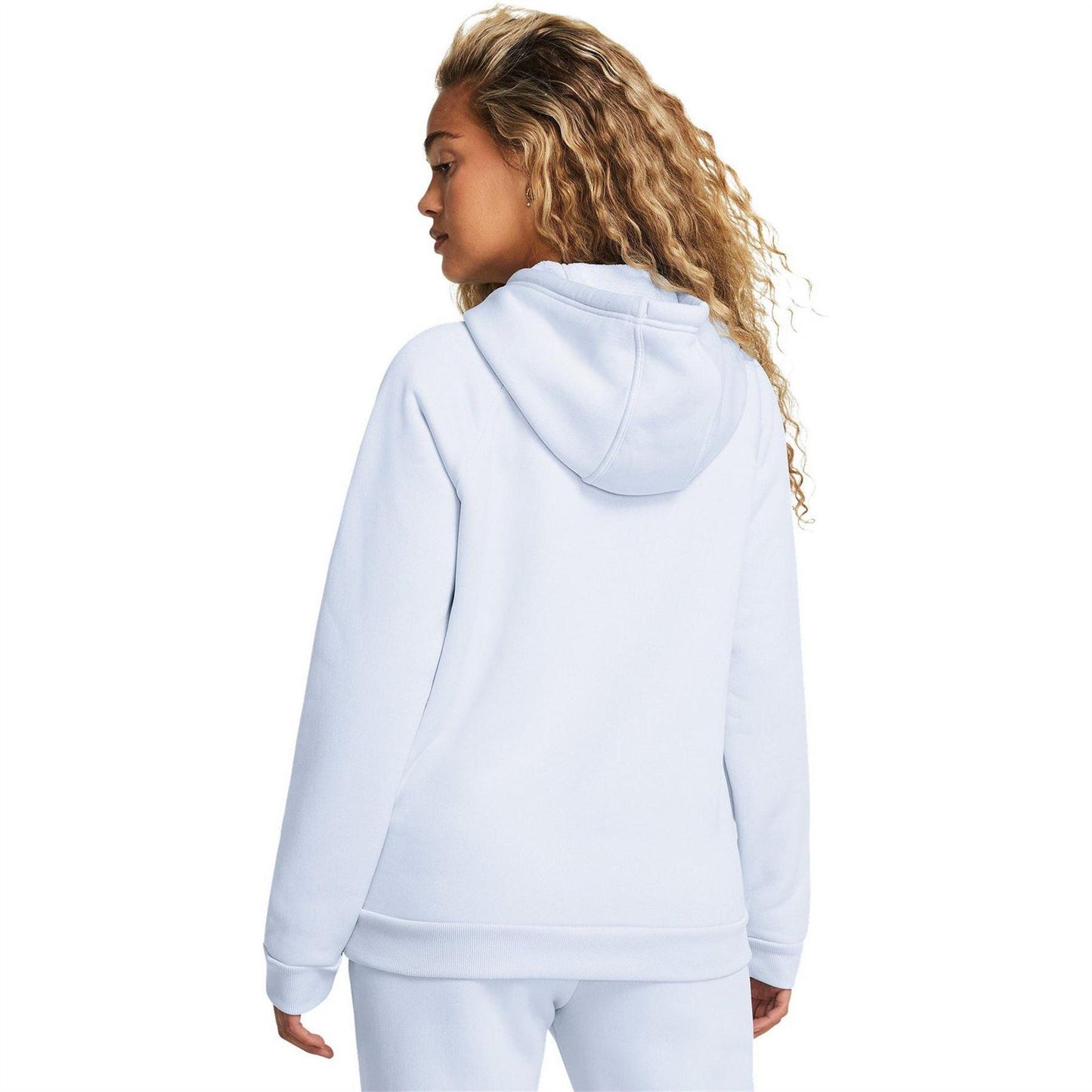 Blue - Pack Shot - Under Armour Womens-Ladies Logo Raglan Pullover Hoodie
