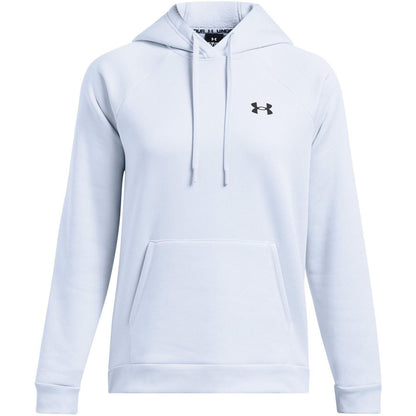 Blue - Front - Under Armour Womens-Ladies Logo Raglan Pullover Hoodie