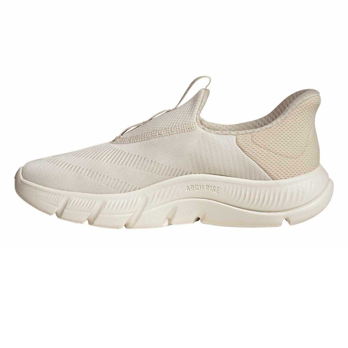 Wonder White - Side - Adidas Womens-Ladies 3 Stripes Cloudfoam Trainers