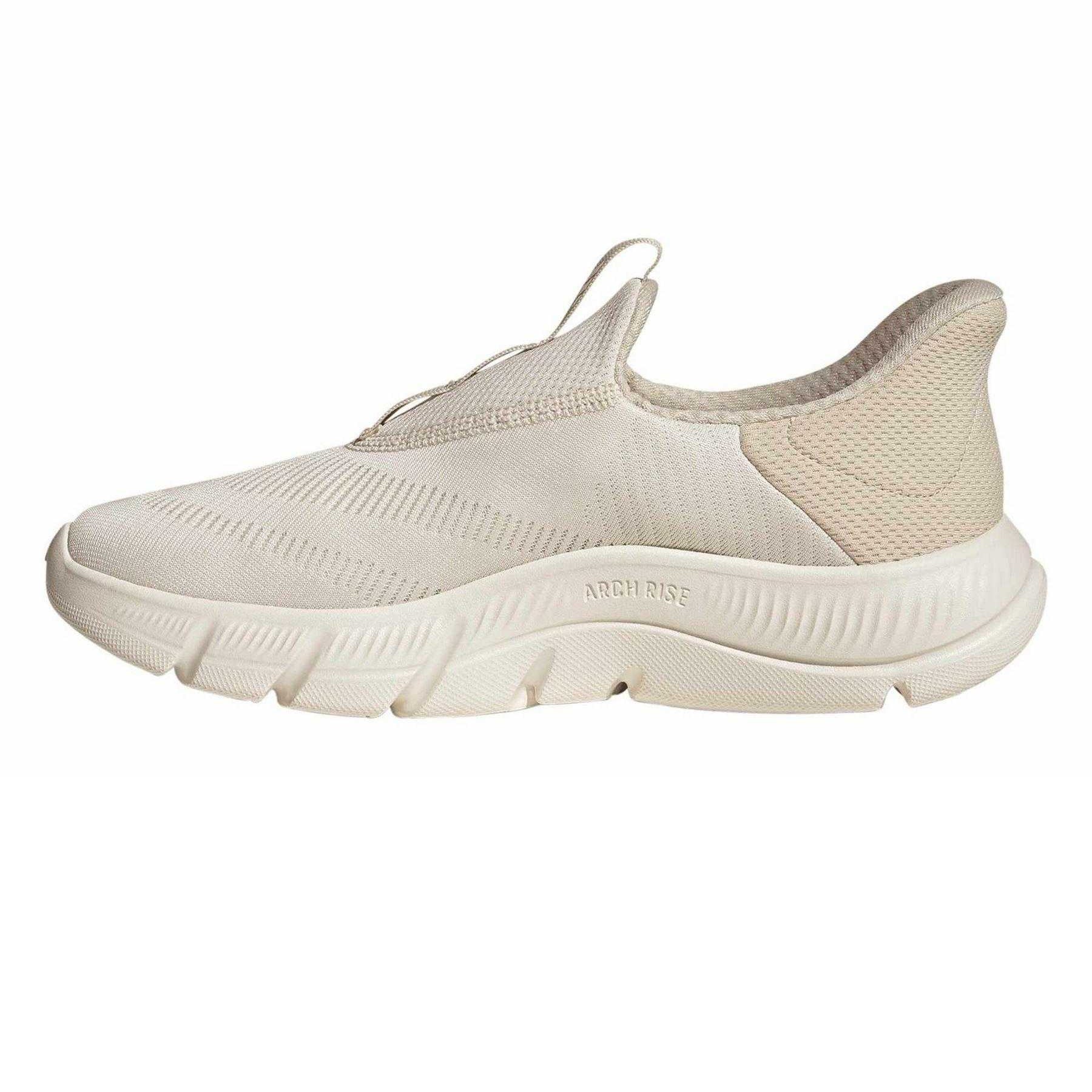Wonder White - Side - Adidas Womens-Ladies 3 Stripes Cloudfoam Trainers