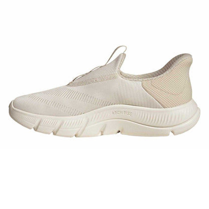 Wonder White - Side - Adidas Womens-Ladies 3 Stripes Cloudfoam Trainers