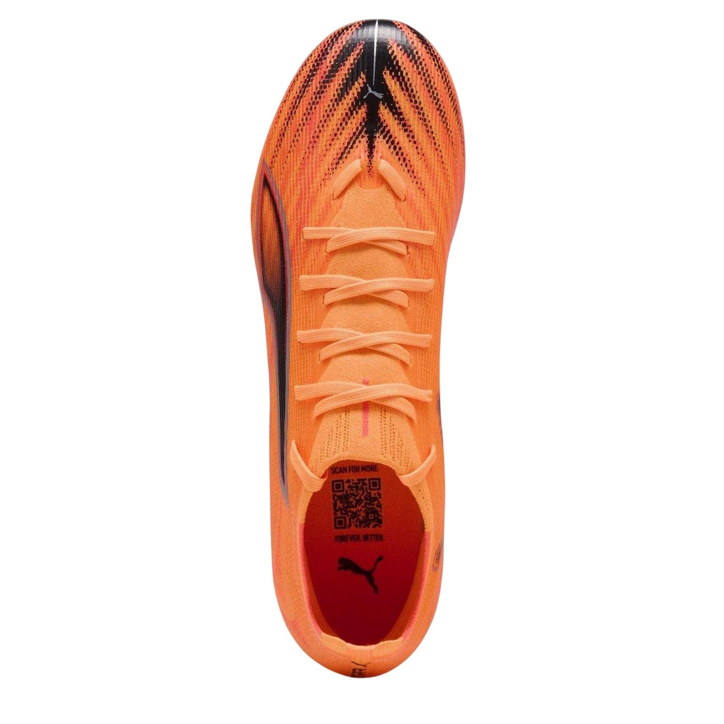 Orange-Black - Side - Puma Mens Ultra 6 Match Firm Ground Football Boots