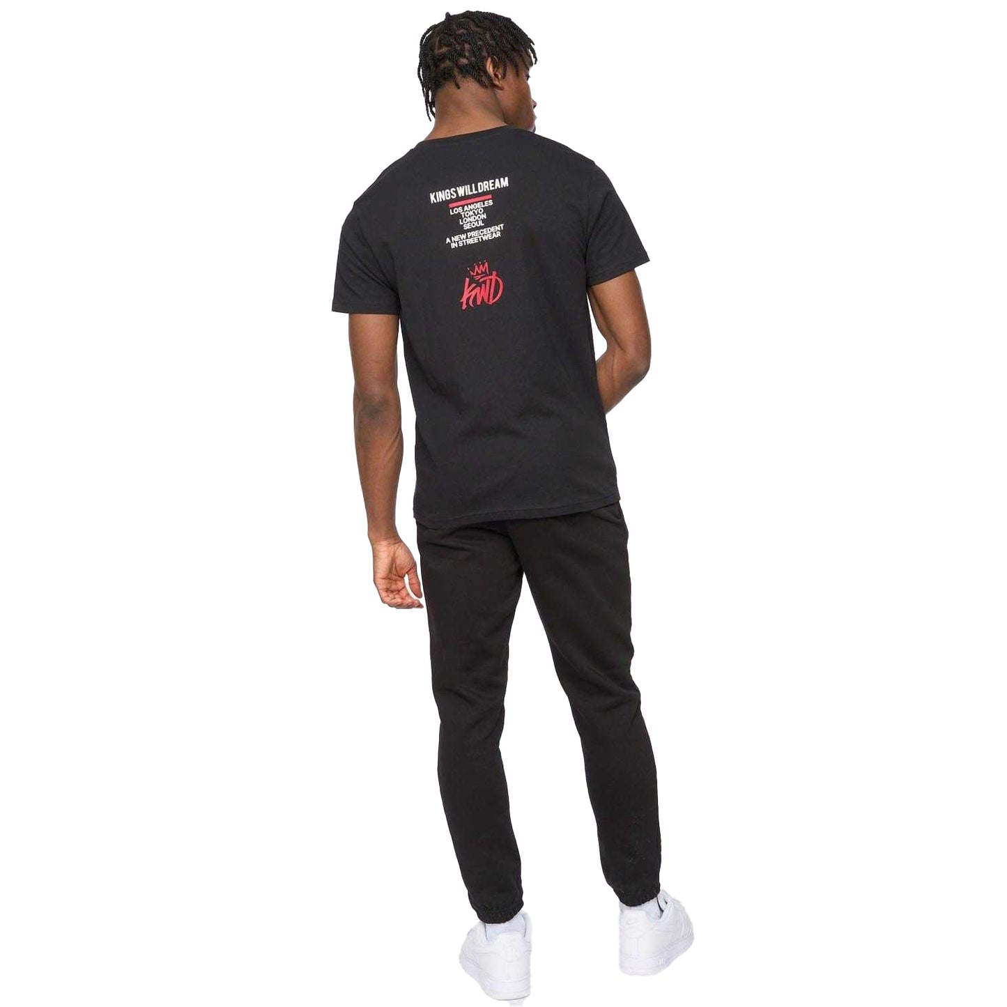 Black - Back - Kings Will Dream Mens Tagged T-Shirt