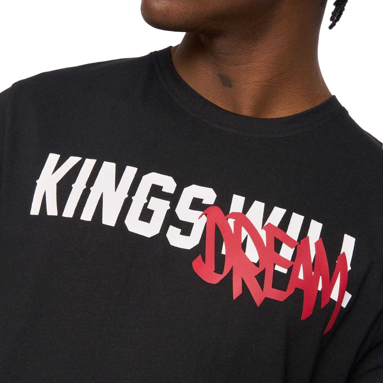 Black - Side - Kings Will Dream Mens Tagged T-Shirt