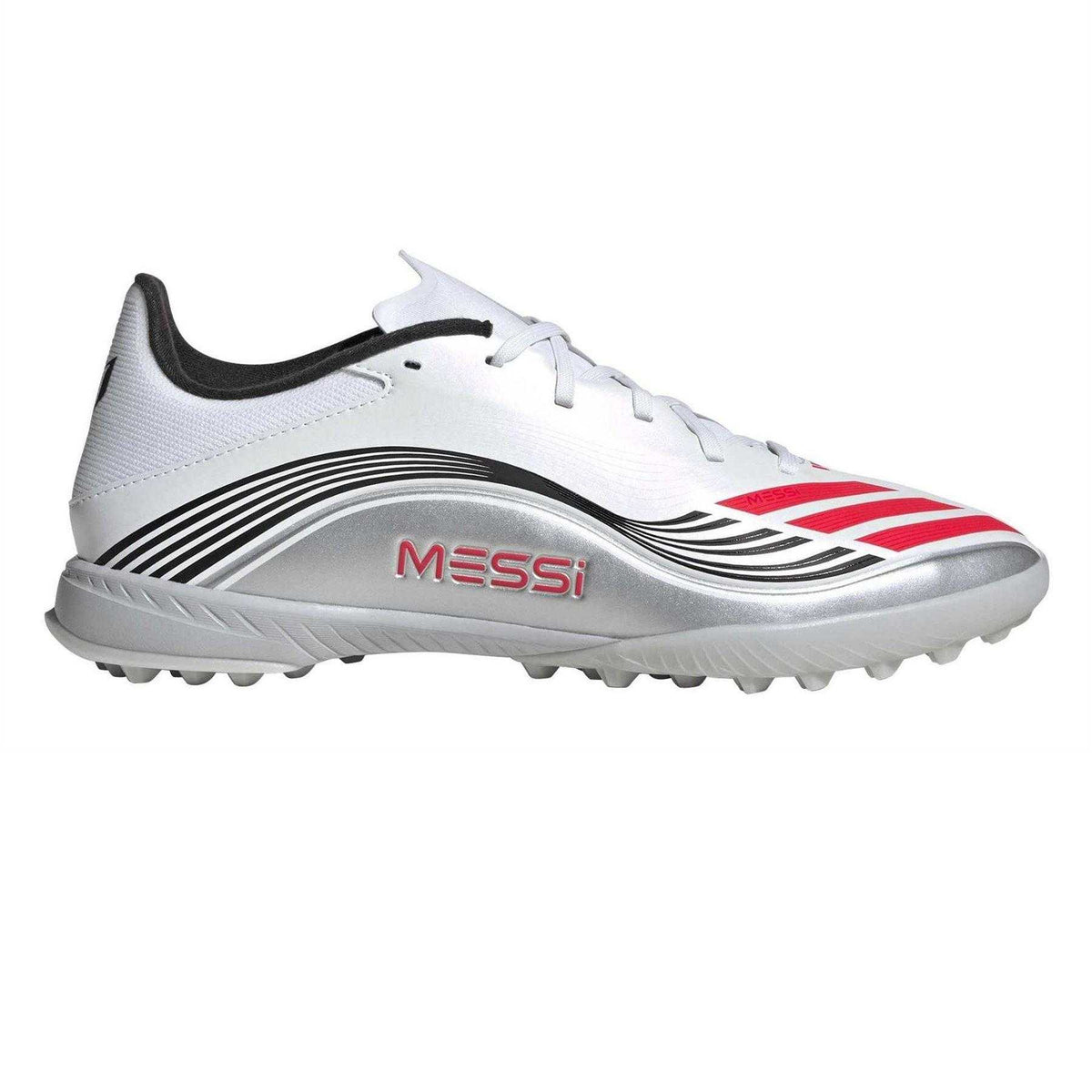 White - Front - Adidas Mens F50 Lionel Messi Artificial Ground Football Boots