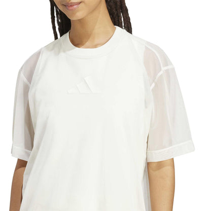 Off White - Side - Adidas Womens-Ladies All SZN Loose T-Shirt