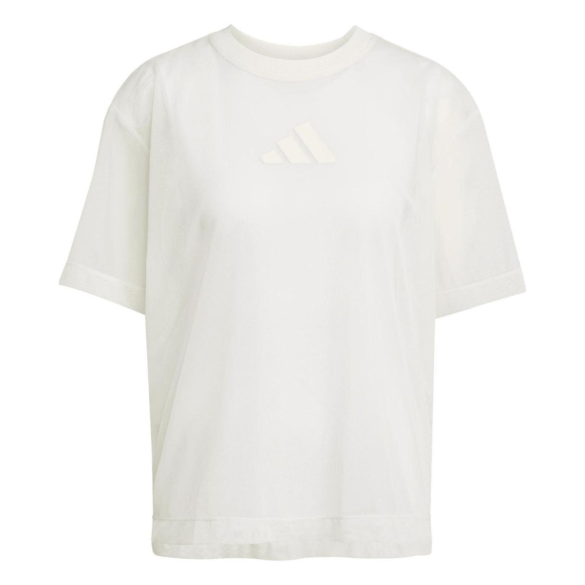 Off White - Front - Adidas Womens-Ladies All SZN Loose T-Shirt