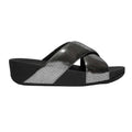 Black - Side - Fit Flop Womens-Ladies Lulu Lustra Criss Cross Strap Sliders