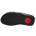Black - Pack Shot - Fit Flop Womens-Ladies Lulu Lustra Criss Cross Strap Sliders