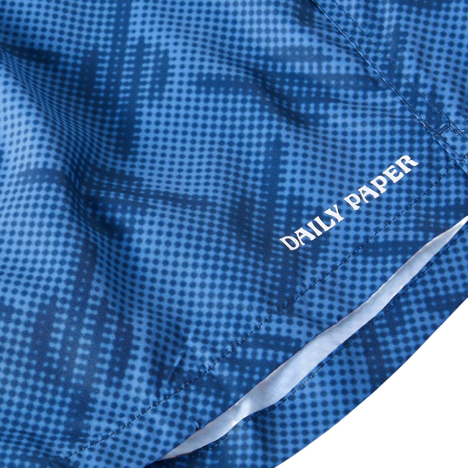 Quiet Blue - Side - Daily Paper Mens Dotted Swim Shorts