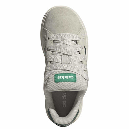 Wonder Alumina - Lifestyle - Adidas Childrens-Kids Grand Court 3 Stripes Suede Flat Trainers