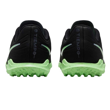 Black-Green - Back - Nike Childrens-Kids Tiempo Club Turf Training Football Boots