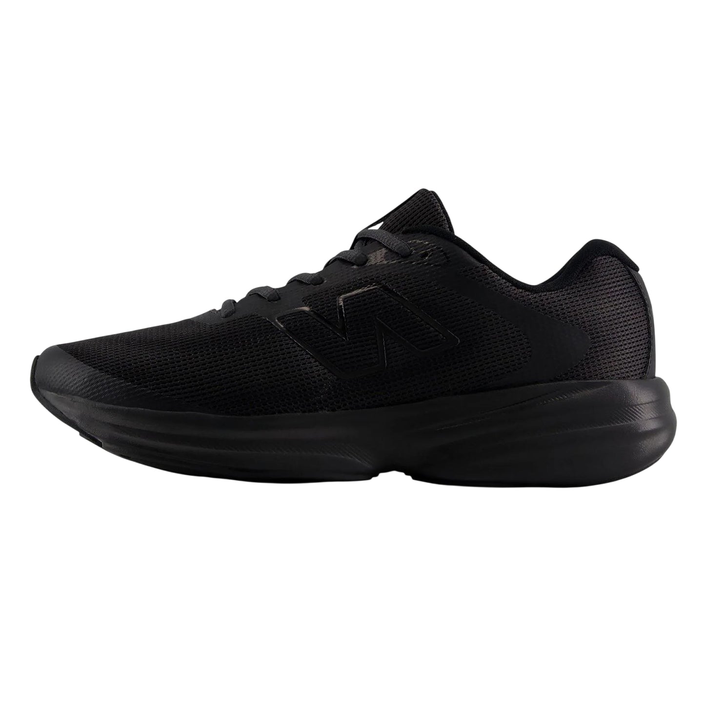 Black-Cement - Side - New Balance Mens 411 Mesh Trainers