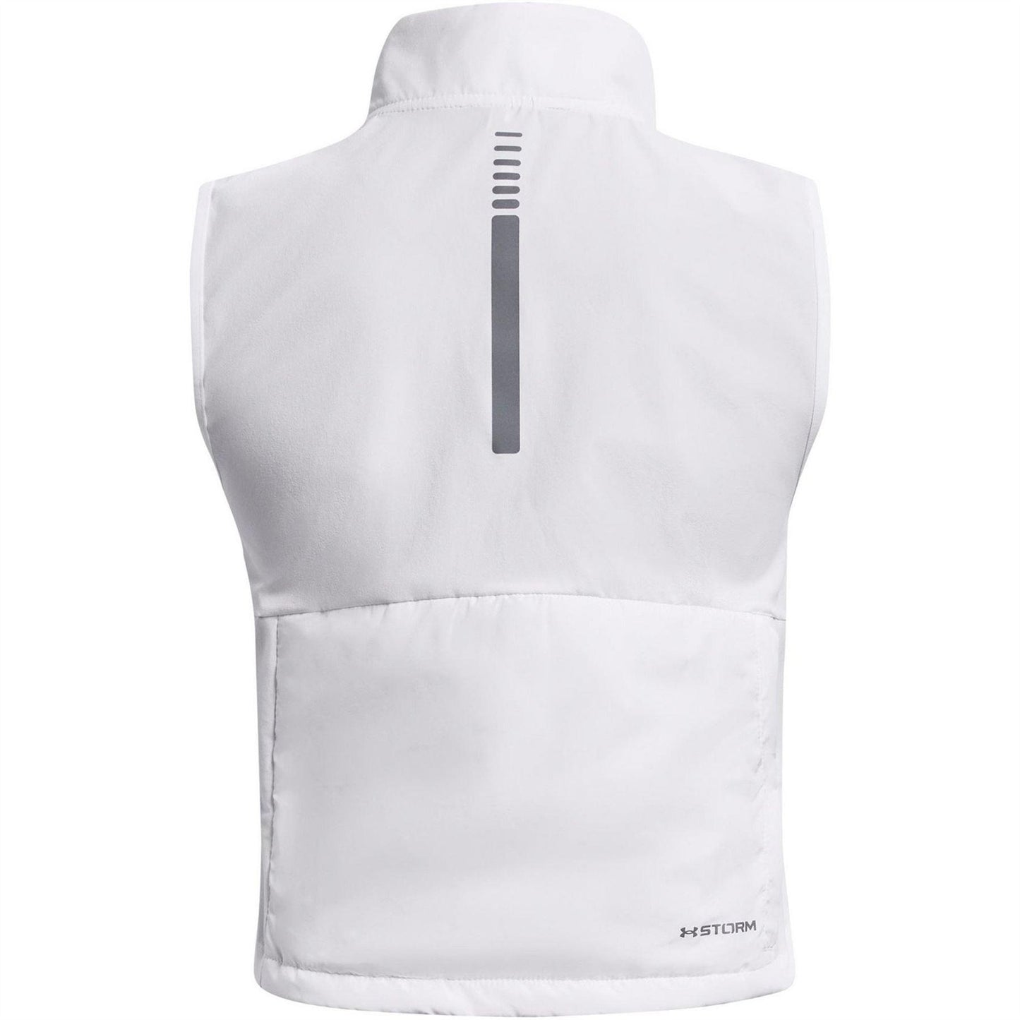 White - Back - Under Armour Womens-Ladies Performance Full Zip Vest Top