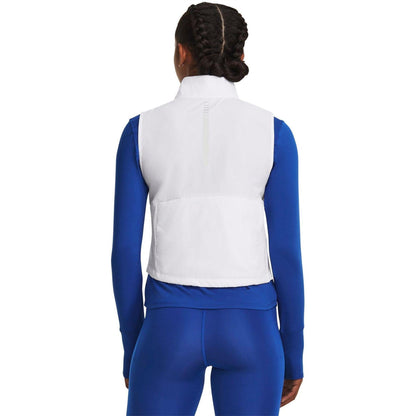 White - Lifestyle - Under Armour Womens-Ladies Performance Full Zip Vest Top
