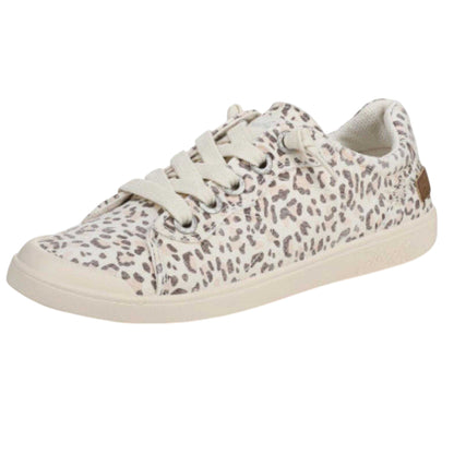 Cream - Pack Shot - Blowfish Malibu Womens-Ladies Vienna Leopard Print Trainers