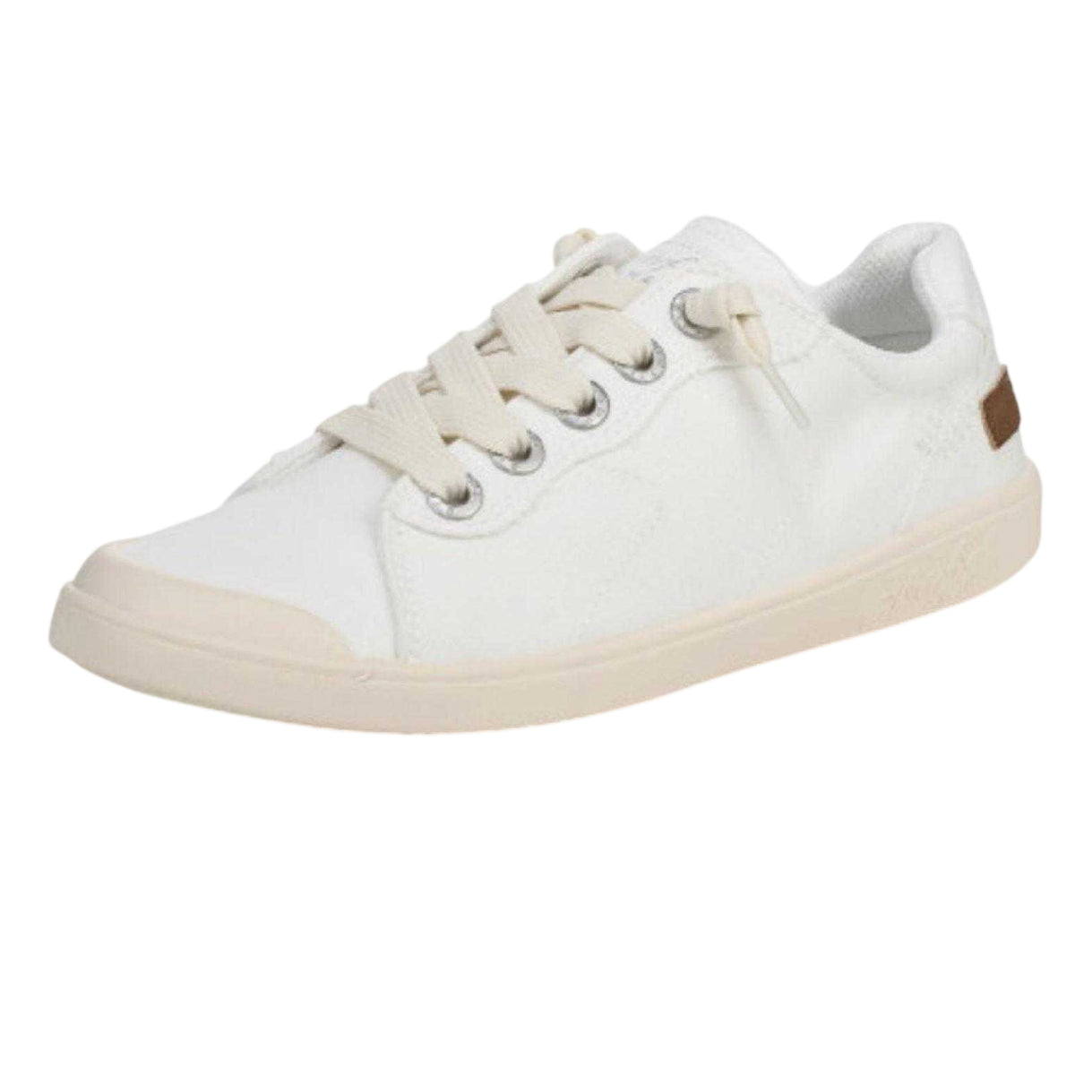White - Back - Blowfish Malibu Womens-Ladies Vienna Leopard Print Trainers