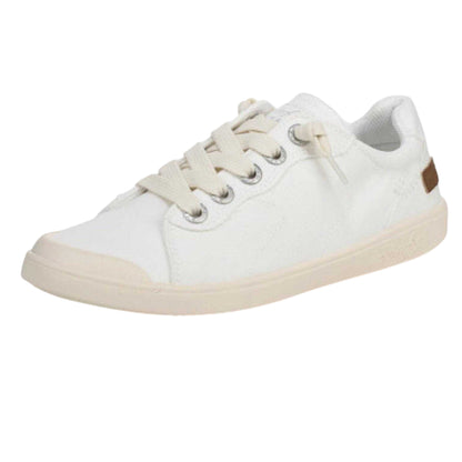White - Back - Blowfish Malibu Womens-Ladies Vienna Leopard Print Trainers