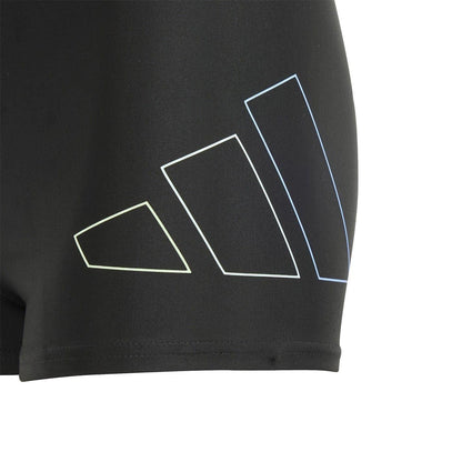 Black - Side - Adidas Mens Gradient Logo Boxer Shorts
