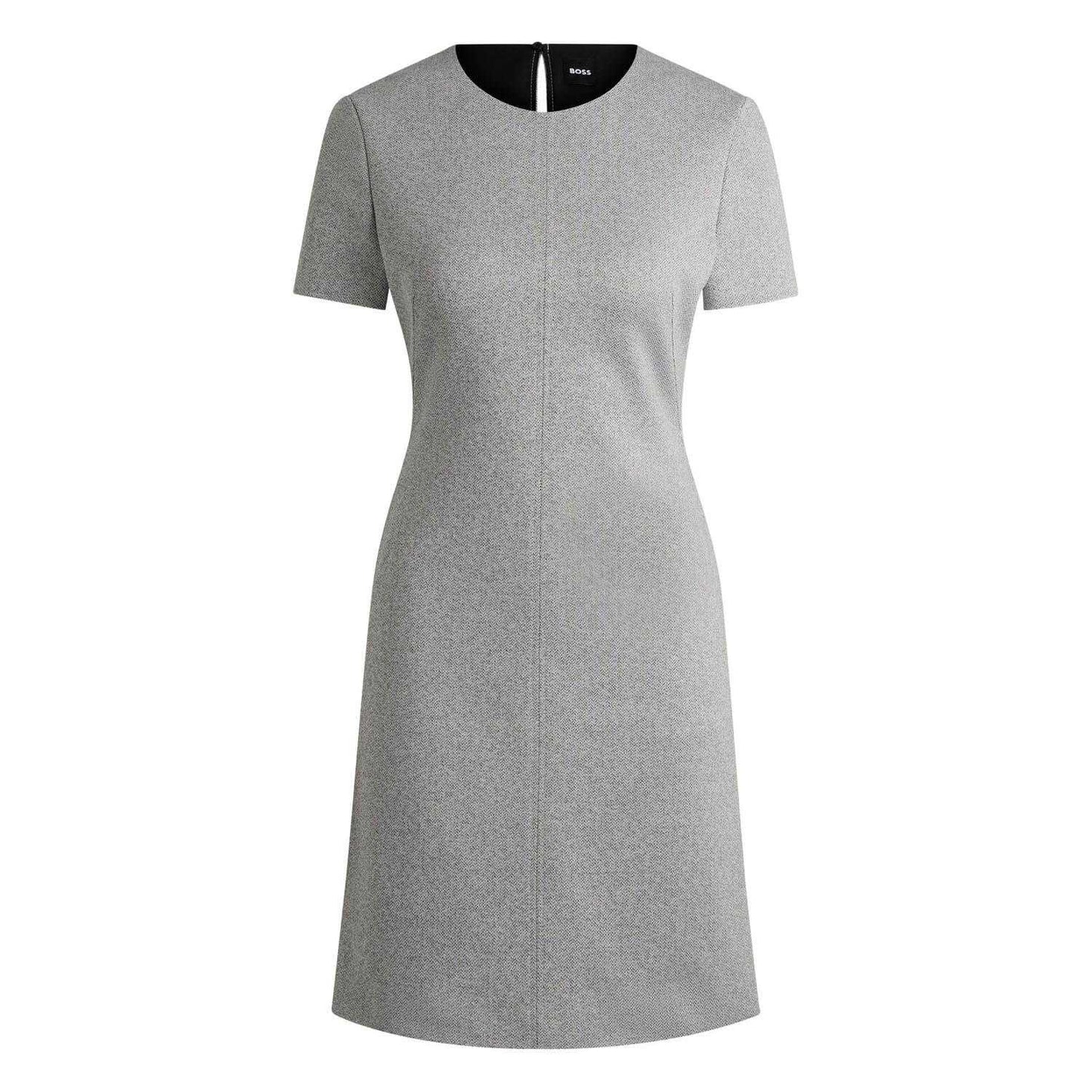 Light Grey - Front - Boss Womens-Ladies Donalara Short-Sleeved Dress