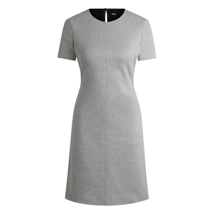 Light Grey - Front - Boss Womens-Ladies Donalara Short-Sleeved Dress