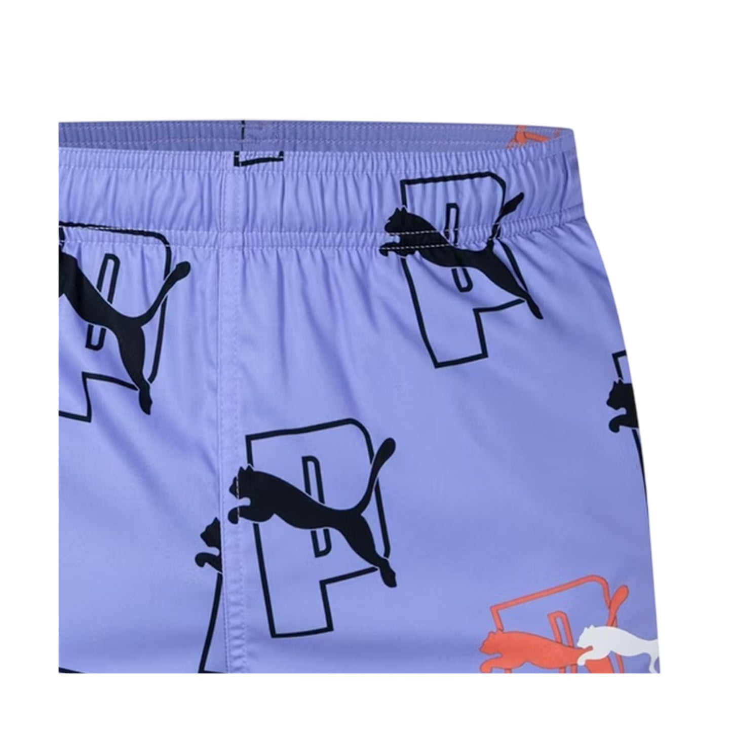 Blue - Side - Puma Mens Genie Logo Swim Shorts