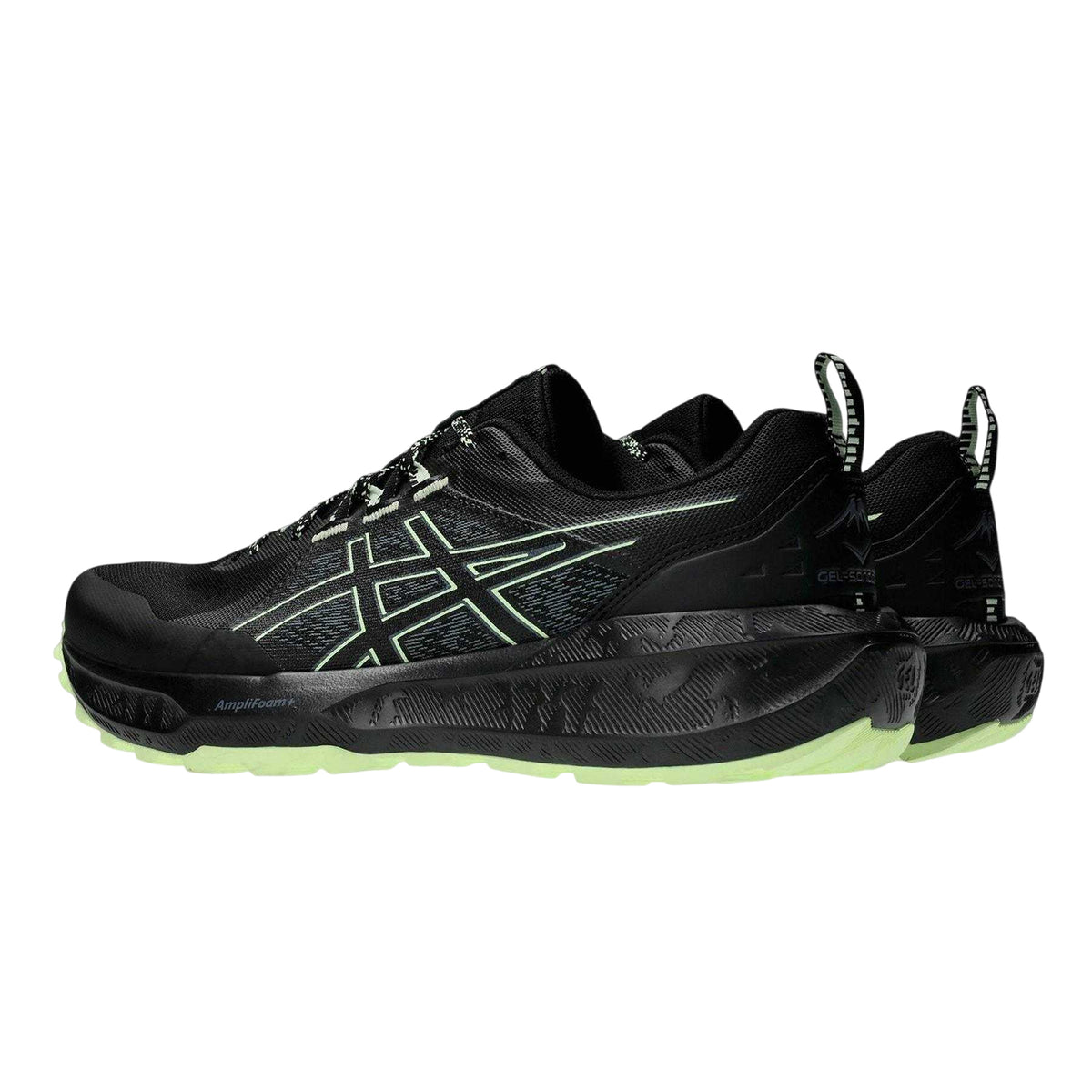 Black-Yellow - Back - Asics Mens Sonoma 8 Shoes