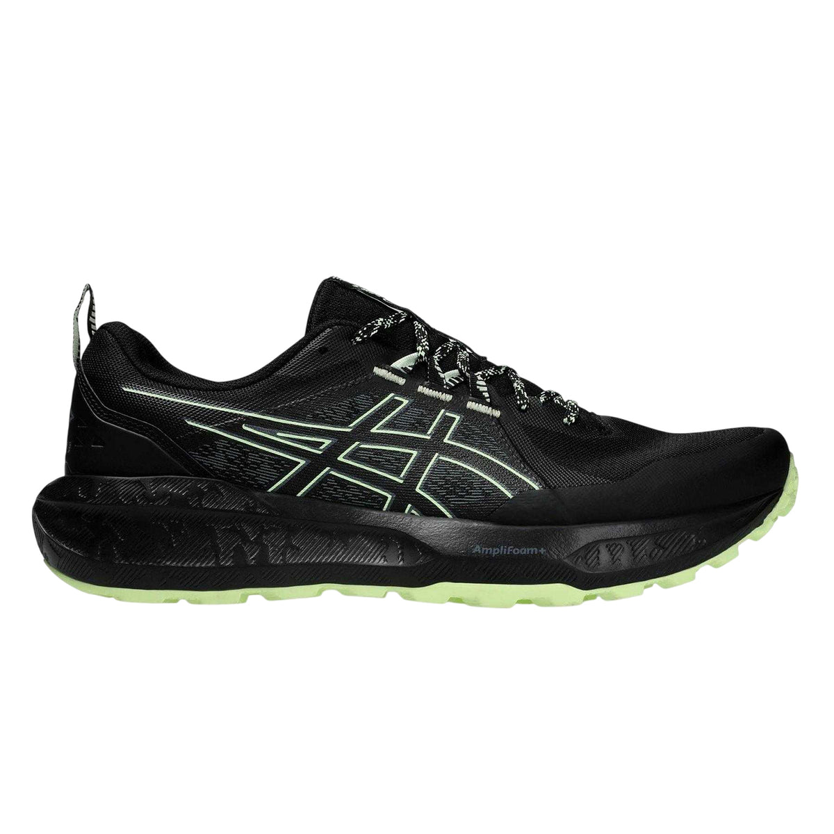 Black-Yellow - Front - Asics Mens Sonoma 8 Shoes