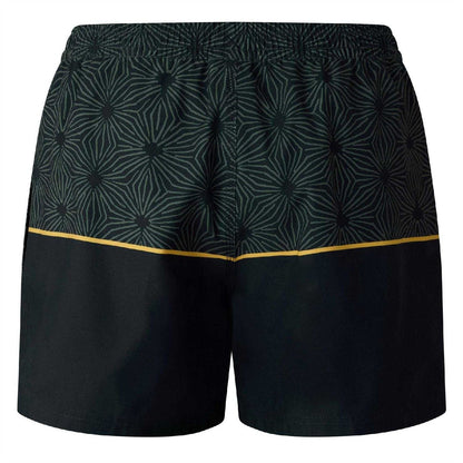 Black - Back - Quiksilver Mens Geometric Star Swim Shorts