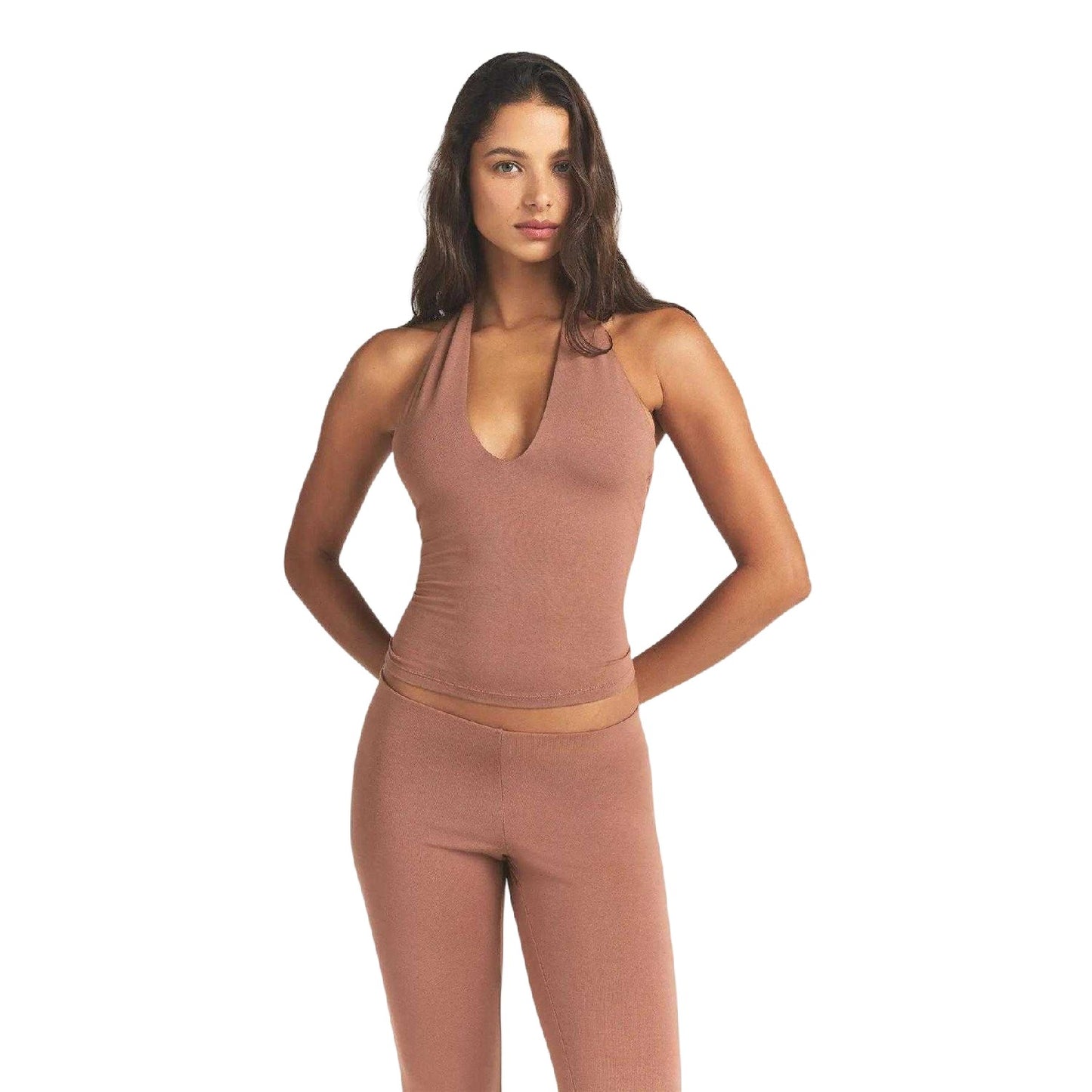 Nutmeg - Back - Skims Womens-Ladies Halter Neck Camisole