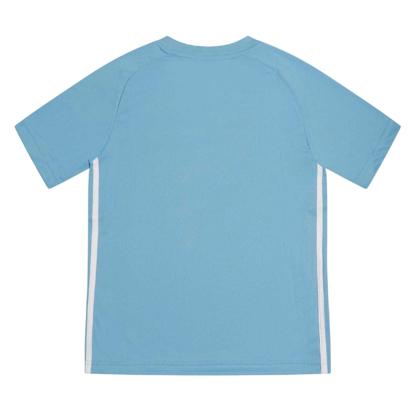 Blue Burst - Back - Adidas Childrens-Kids Tiro Striped T-Shirt