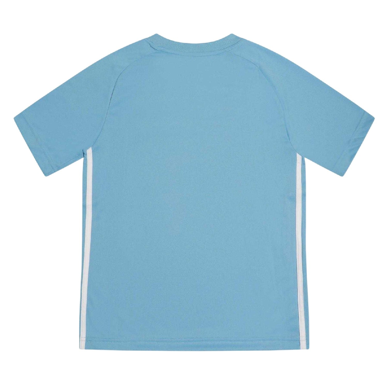 Blue Burst - Back - Adidas Childrens-Kids Tiro Striped T-Shirt